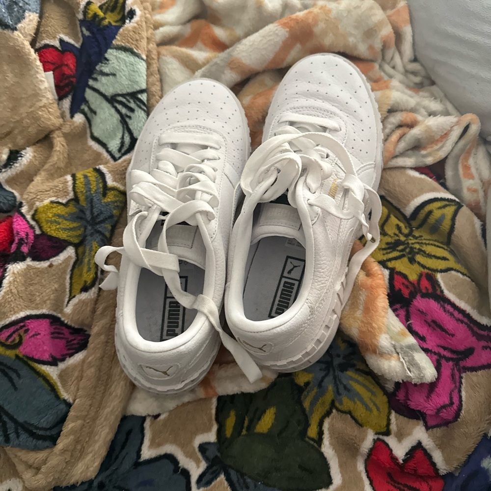 Puma white shoes